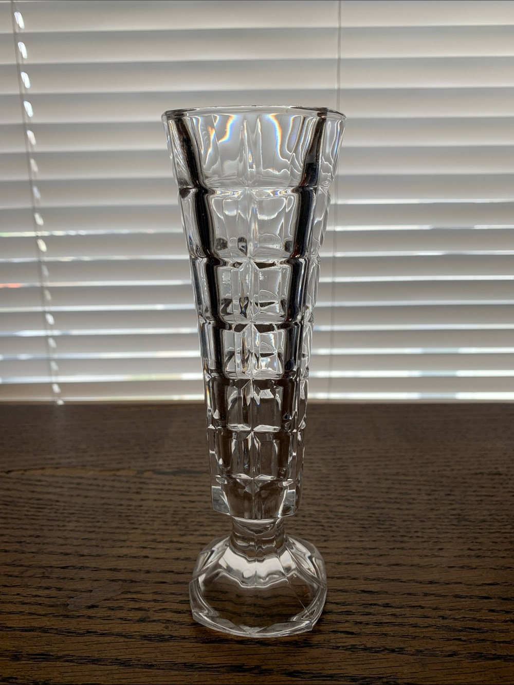 Clear Glass Tall Decorative Vase - Home Accents